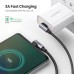 Дата кабель USB-C to USB-C 2.0m 3A 60W US323 90-degree Black Ugreen (70531)