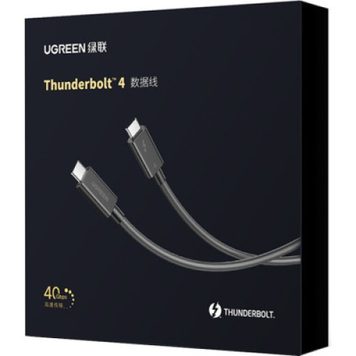 Дата кабель USB-C to USB-C 0.8m USB 4.0 THUNDERBOLTUS501 8K40Gbps Black Ugreen (30389) Дата кабель USB-C to USB-C 0.8m USB 4.0 THUNDERBOLTUS501 8K40Gbps Black Ugreen (30389)