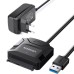 Переходник USB 3.0 Type-А to SATA III (F) CR108 Ugreen (20611)
