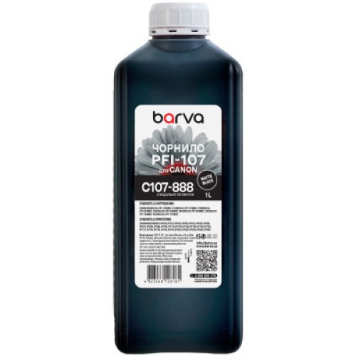 Чернила Barva Canon PFI-102/107 1L MBK (C107-888)