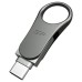 USB флеш накопитель Silicon Power 128 GB DriveMobile C80 USB 3.1 + Type-C Silver (SP128GBUC3C80V1S)