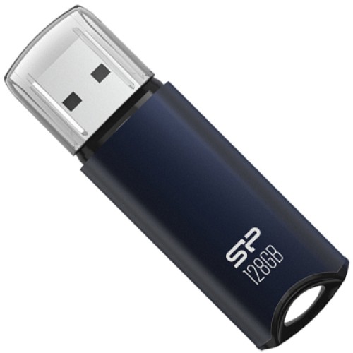 USB флеш накопитель Silicon Power 128GB SILICON POWER usb3.2 Marvel M02 Aluminum Blue (SP128GBUF3M02V1B)