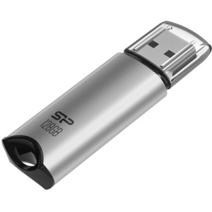 USB флеш накопитель Silicon Power USB 128G SILICON POWER usb3.2 Marvel M02 Aluminum Silver (SP128GBUF3M02V1S)