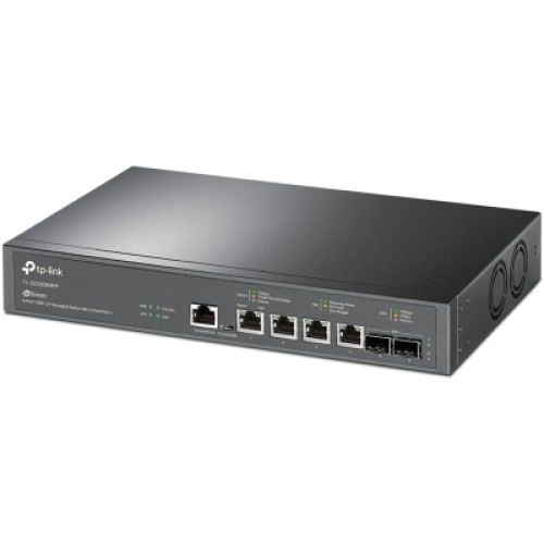 Коммутатор сетевой TP-Link TL-SX3206HPP 2xSFP+ (10GE) 4x10GE LAN console+microUSB L2 JetStream 19" 1U (TL-SX3206HPP)