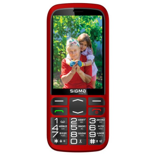 Мобильный телефон Sigma Comfort 50 Optima Type-C Red (4827798122327)