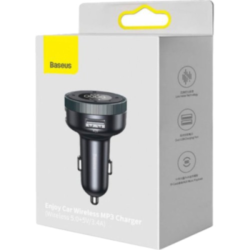 Зарядное устройство Baseus Enjoy Car Wireless MP3 Charger USB Black (CCLH-01)