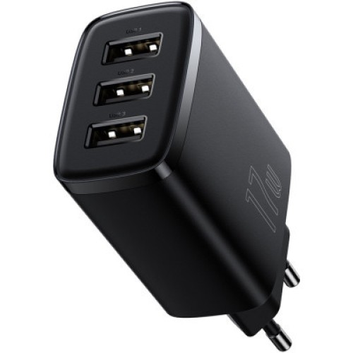 Зарядное устройство Baseus Compact Charger 3U Black (CCXJ020101)