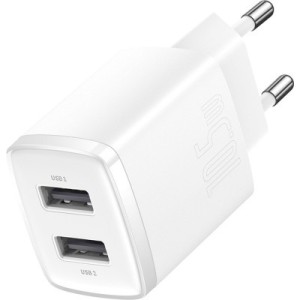 Зарядное устройство Baseus Compact Charger 2U White (CCXJ010202)