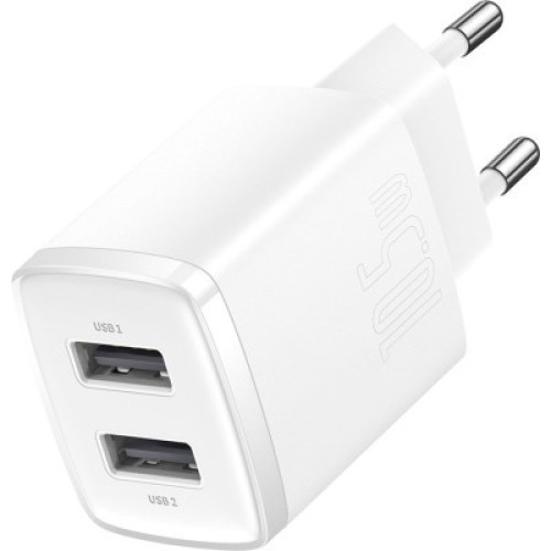 Зарядное устройство Baseus Compact Charger 2U White (CCXJ010202)