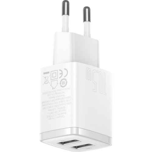 Зарядное устройство Baseus Compact Charger 2U White (CCXJ010202)