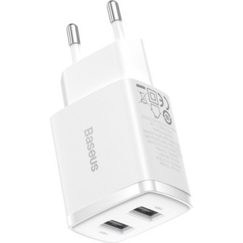 Зарядное устройство Baseus Compact Charger 2U White (CCXJ010202)