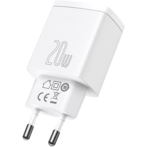 Зарядное устройство Baseus Compact Quick Charger U+C 20W EU White (CCXJ-B02)