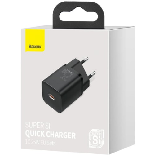 Зарядное устройство Baseus Super Si Quick Charger 1C 25W Black (CCSP020101)