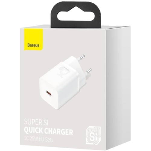 Зарядное устройство Baseus Super Si Quick Charger 1C White (CCSP020102)