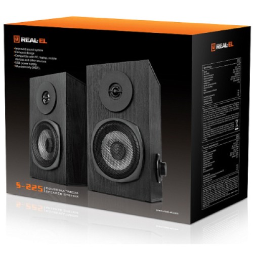 Акустическая система REAL-EL S-225 USB Black