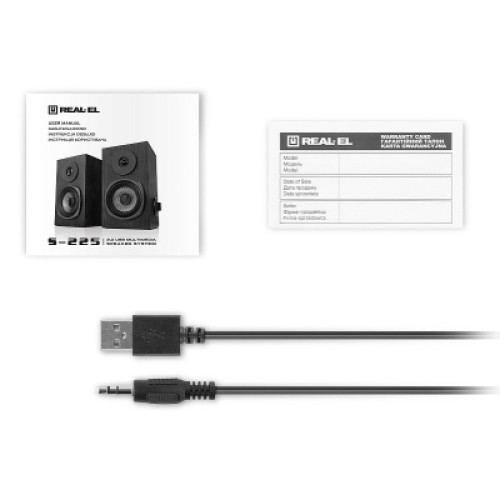 Акустическая система REAL-EL S-225 USB Black