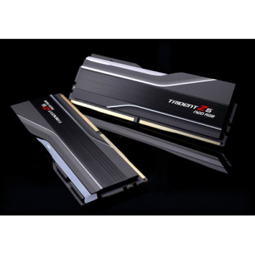 Модуль памяти для компьютера DDR5 64GB (2x32GB) 6000 MHz Trident Z5 NEO RGB G.Skill (F5-6000J3040G32GX2-TZ5NR)