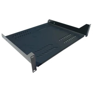Полка 19" Hypernet 2U глуб. 400мм, цвет черный (CS-400-2U-BLACK)