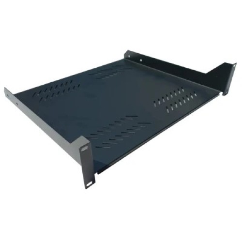 Полка 19" Hypernet 2U глуб. 400мм, цвет черный (CS-400-2U-BLACK)
