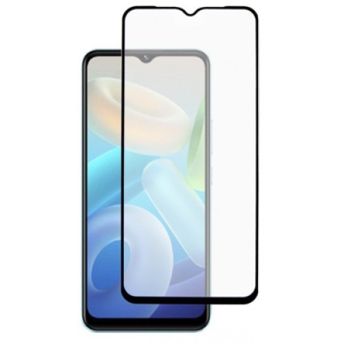 Стекло защитное Dengos Full Glue Vivo Y02 (black) (TGFG-276)