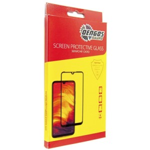 Стекло защитное Dengos Full Glue Vivo Y02 (black) (TGFG-276)