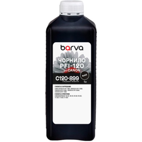 Чернила Barva Canon PFI-120/710 1л BK pigmented (C120-899)