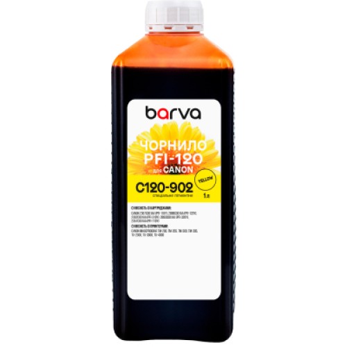 Чернила Barva Canon PFI-120/710 1л Y pigmented (C120-902)