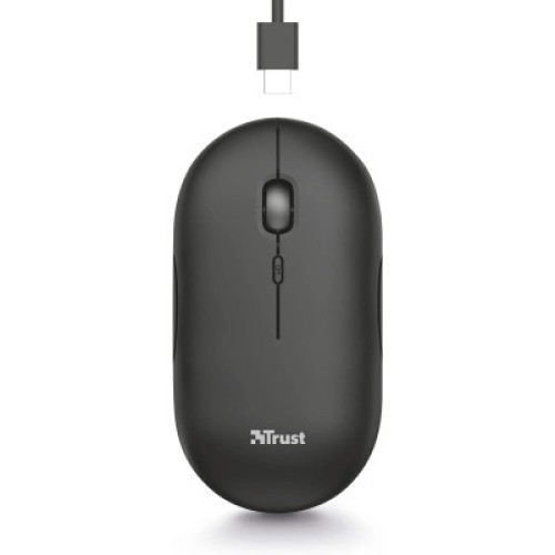 Мышка Trust Puck Wireless/Bluetooth Silent Black (24059)