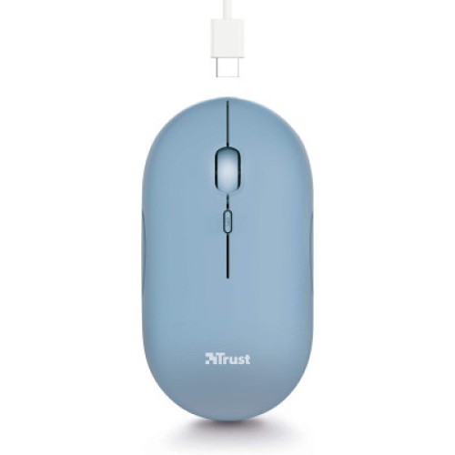 Мышка Trust Puck Wireless/Bluetooth Silent Blue (24126)
