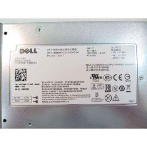 Блок питания Dell 600W H600E-S0, PS-3601-2D-LF T307M REF (# GV5NH/REF #)