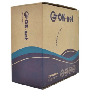 Кабель сетевой OK-Net F/UTP-cat.5E-SL 100м (КПВЭ-ВП (100) 4*2*0,48 / 100)