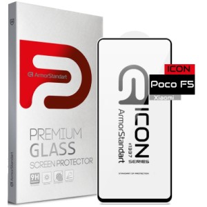 Стекло защитное Armorstandart Icon Xiaomi Poco F5 Black (ARM68094)