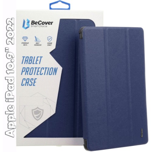 Чехол для планшета BeCover Smart Case Apple iPad 10.9" 2022/24/11" 2025 Deep Blue (709190) Чехол для планшета BeCover Smart Case Apple iPad 10.9" 2022/24/11" 2025 Deep Blue (709190)