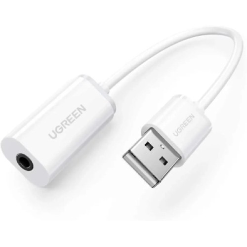Звуковая плата Ugreen US206 white (30712)
