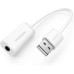 Звуковая плата Ugreen US206 white (30712)