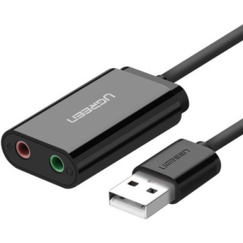 Звуковая плата Ugreen US205 black (30724) Звуковая плата Ugreen US205 black (30724)