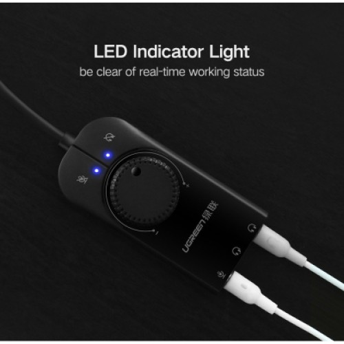 Звуковая плата Ugreen CM129 black (40964)