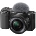 Цифровой фотоаппарат Sony Alpha ZV-E10 kit 16-50mm Black (ZVE10LB.CEC)