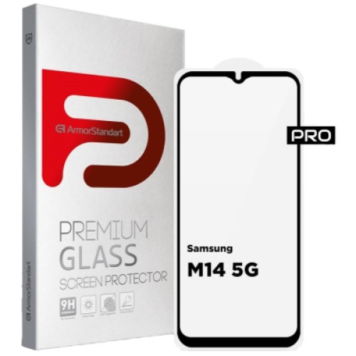 Стекло защитное Armorstandart Pro Samsung M14 5G (M146) Black (ARM66667)