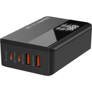 Зарядное устройство ColorWay Power Delivery GaN (2USB-A + 2USB TYPE-C) (100W) black (CW-CHS041PD-BK)
