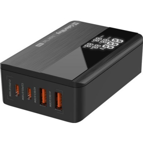 Зарядное устройство ColorWay Power Delivery GaN (2USB-A + 2USB TYPE-C) (100W) black (CW-CHS041PD-BK)