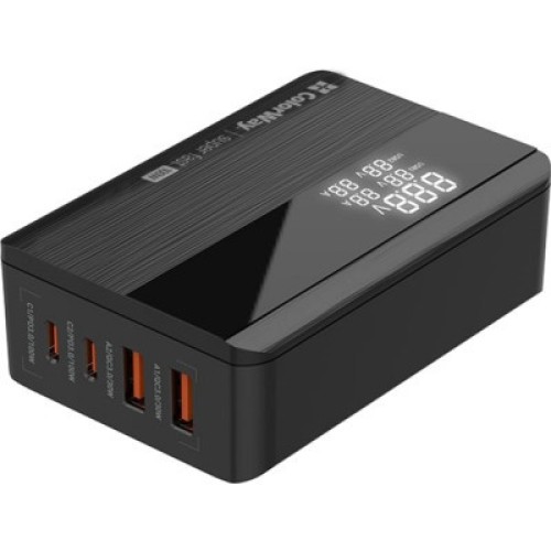 Зарядное устройство ColorWay Power Delivery GaN (2USB-A + 2USB TYPE-C) (100W) black (CW-CHS041PD-BK)