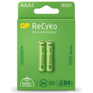 Аккумулятор Gp AAA 100AAAHCE-EB2 ReCyko R03 950mAh * 2 (100AAAHCE / 4891199186554)