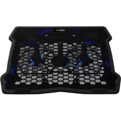 Подставка для ноутбука Canyon NS03, 10-15.6 laptop, dual-fan with 2x2.0 USB hub (CNE-HNS03)