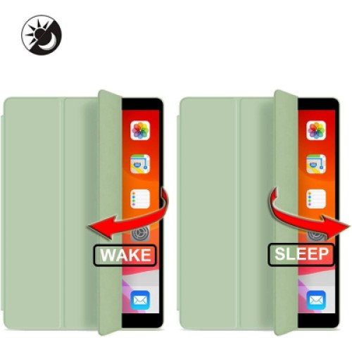 Чехол для планшета BeCover Tri Fold Soft TPU mount Apple Pencil Apple iPad 10.2 2019/2020/2021 Light Green (708458)