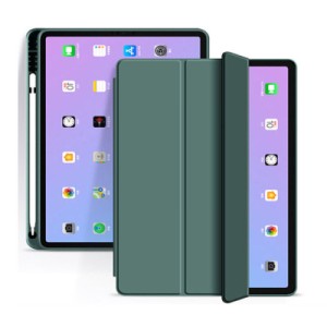 Чехол для планшета BeCover Tri Fold Soft TPU mount Apple Pencil Apple iPad 10.9" 2022/24/11" 2025 Dark Green (708460)