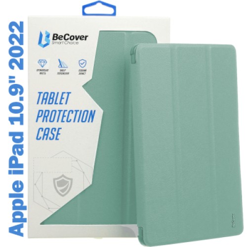 Чехол для планшета BeCover Tri Fold Soft TPU mount Apple Pencil Apple iPad 10.9" 2022/24/11" 2025 Dark Green (708460)