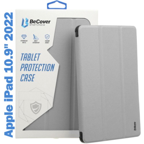 Чехол для планшета BeCover Tri Fold Soft TPU mount Apple Pencil Apple iPad 10.9" 2022/24/11" 2025 Gray (708461) Чехол для планшета BeCover Tri Fold Soft TPU mount Apple Pencil Apple iPad 10.9" 2022/24/11" 2025 Gray (708461)