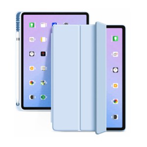 Чохол до планшета BeCover Tri Fold Soft TPU mount Apple Pencil Apple iPad 10.9" 2022/24/11" 2025 Light Blue (708464)