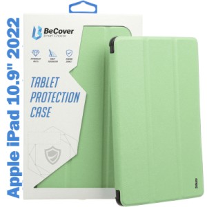 Чехол для планшета BeCover Tri Fold Soft TPU mount Apple Pencil Apple iPad 10.9" 2022/24/11" 2025 Light Green (708465)